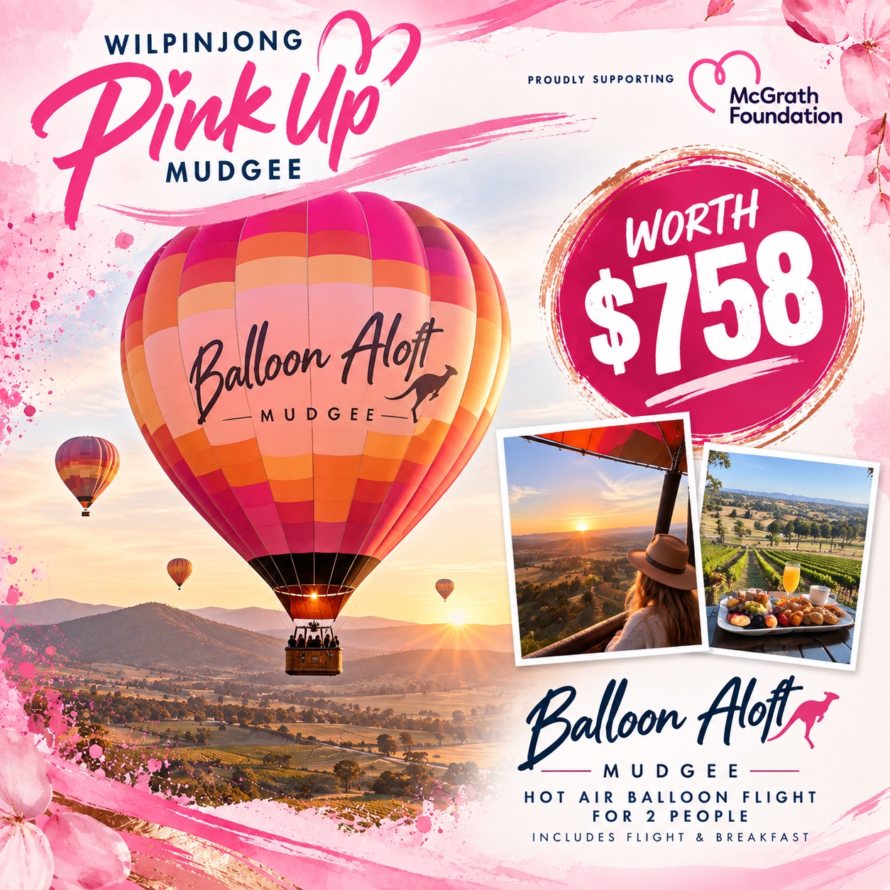 Balloon Aloft Mudgee experience for two worth $758