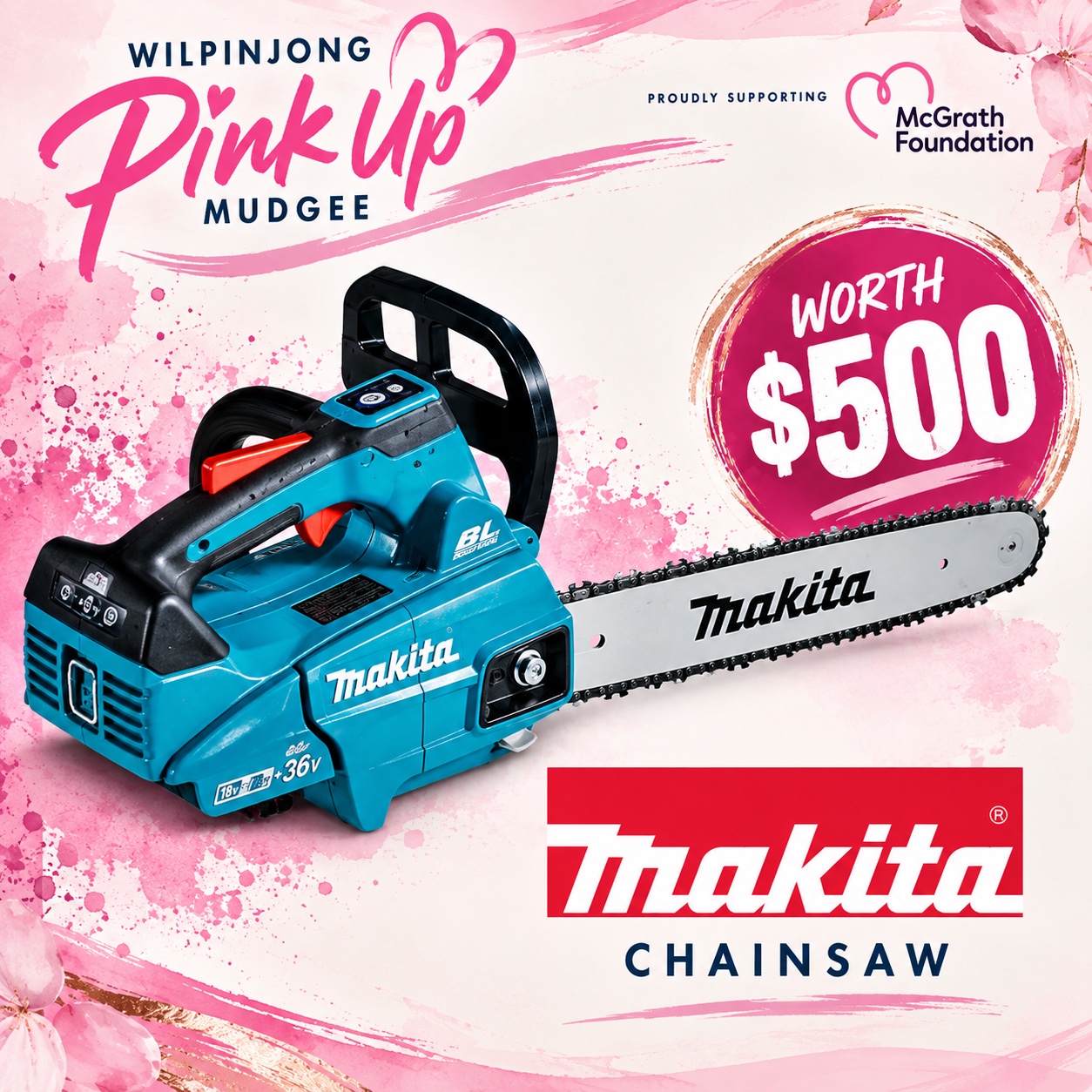 Makita Chainsaw worth $500